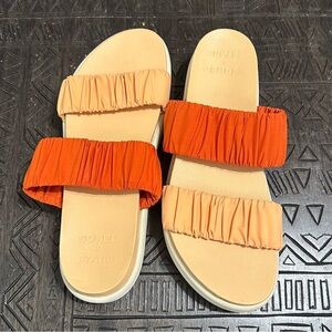 Sorel x prAna Women's Orange and Tan Roaming Two Strap Sandal Size 10.5